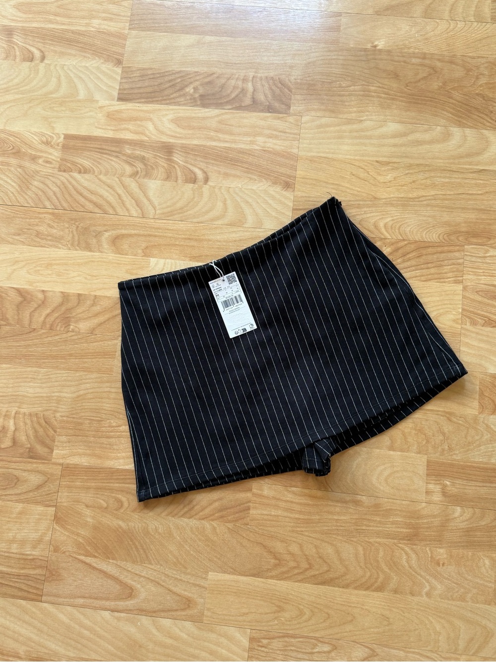 Mango Black Pinstripe Skort